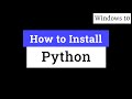 How to Install Latest Version of Python in Windows 10