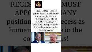 The Senate's out. Trump's in.RecessAppointments #Trump2026