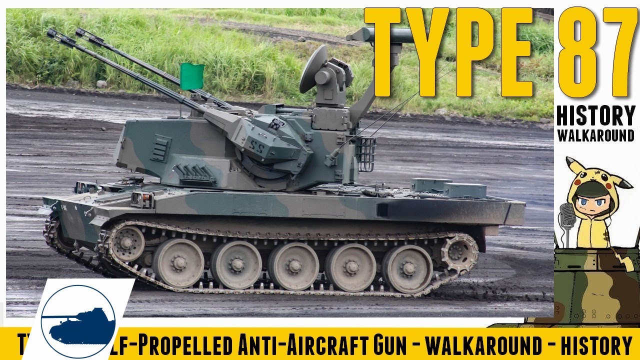 Japanese Type 87 - walkaround - history | 87式自走高射機関砲 - YouTube