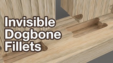 Invisible Dogbone Fillets for CNC Joints in Fusion 360 aka T-Bone Fillets