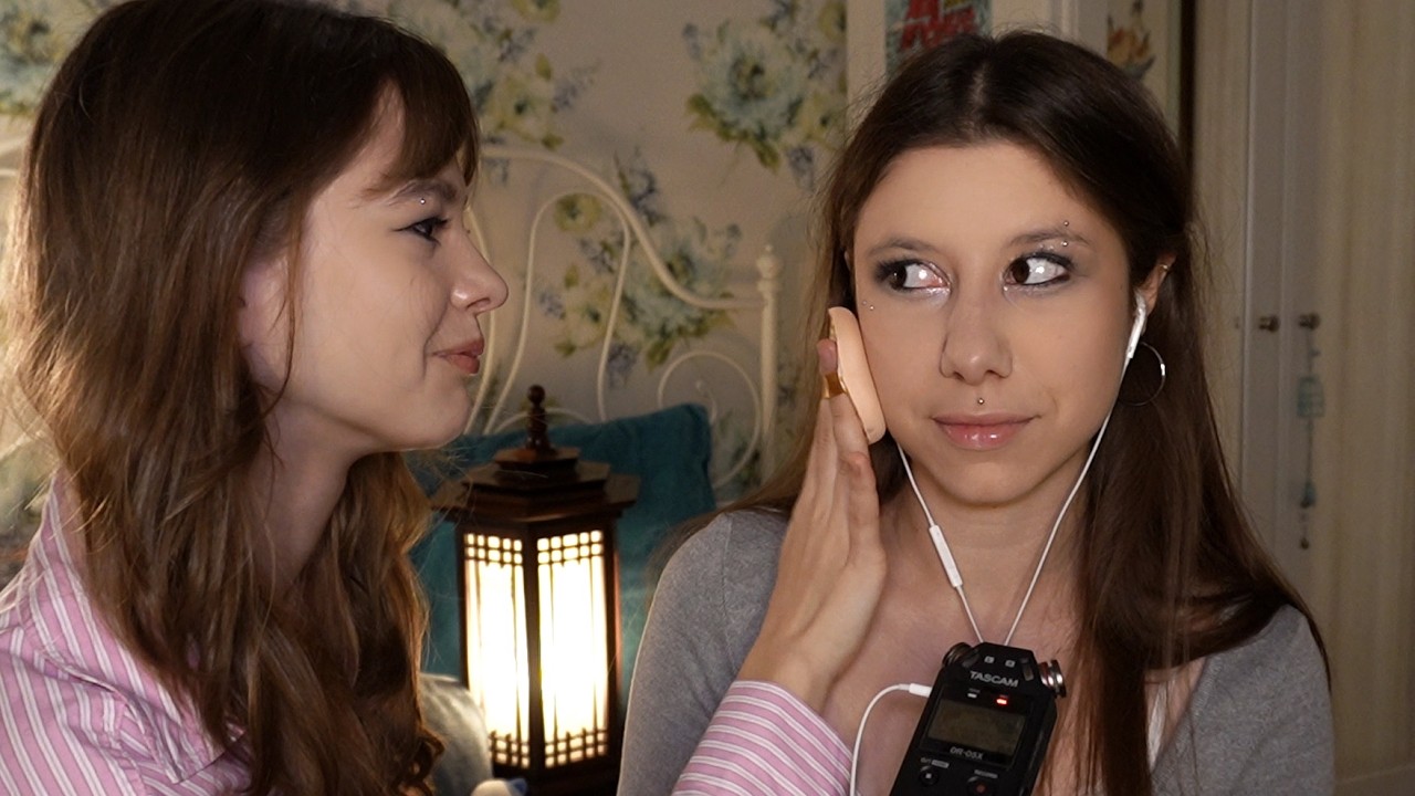 ASMR my Sister Gives Me a Makeover 👀(why is it lowkey good)