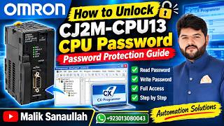 🔐 **How to Unlock Omron CJ2M-CPU13 and All CJ2M Series Password | Password Protection Guide**