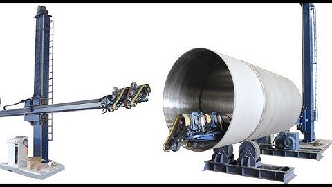 Two motor double grinder automatic polishing machine for pressure vessel surface grinding buffing