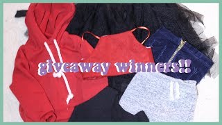 BIG HOLIDAY GIVEAWAY WINNERS!!!