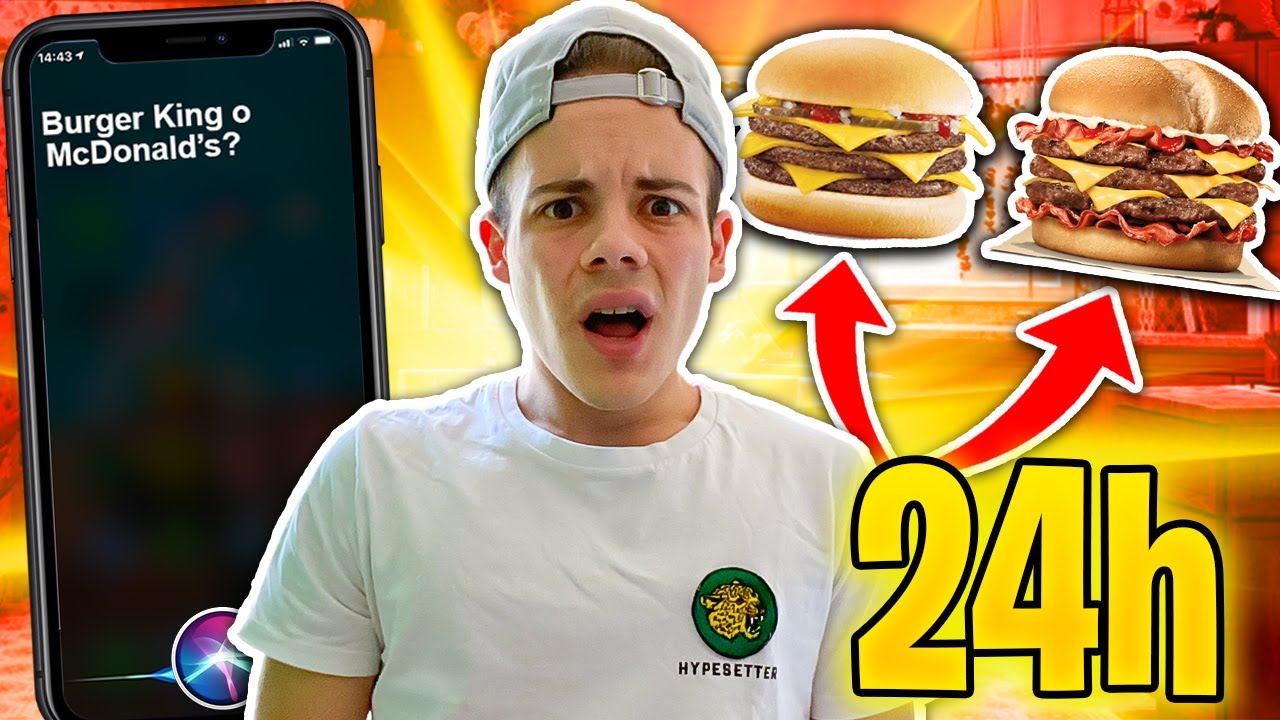 📱SIRI DECIDE COSA MANGIO per 24 ORE!!!