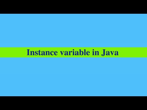 Instance variable in Java - YouTube
