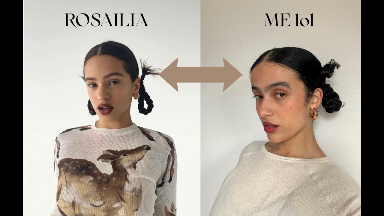 Turning into my celebrity looklikes (la ROSALIAAAA)