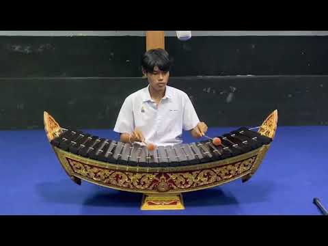 การประกวดบรรเลงดนตรีไทยศรทอง 2564 | นาย ธิติพล พุทธาคง เครื่องมือระนาดเอก