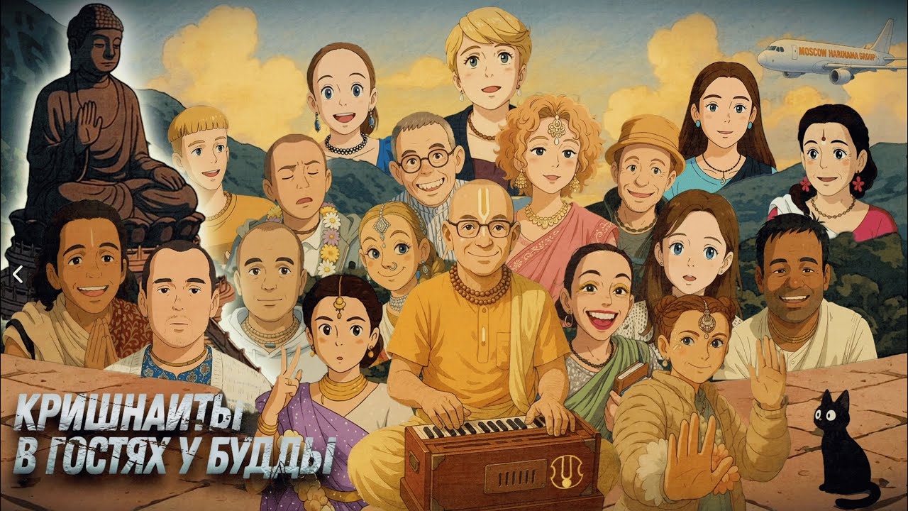 Кришнаиты в гостях у Будды