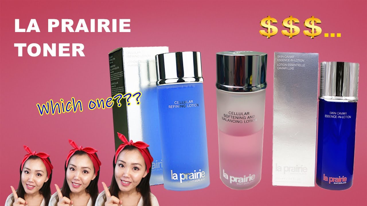La Prairieæµè¯ Ç½è¤æ°´é±¼åç²¾åæ°´æ¯è¾ La Prairie Toner Lotion And Skin Caviar Essence In Lotion Review Eng Sub Youtube