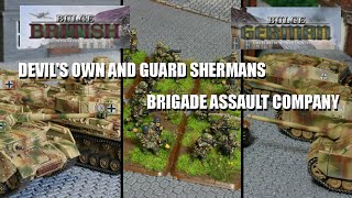Flames of War Battle Report - Devils Own and Guards Shermans vs Brigade Assault Company
