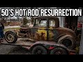 Back on the road in 30 minutes  forgotten 50s 1932 ford drag car