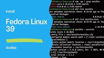 How to install Ansible in Fedora 39 - Ansible install
