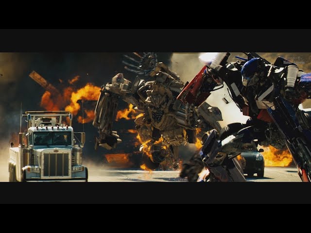 Transformers (2007) - Prime vs Bonecrusher and Final Battle - Only Action class=