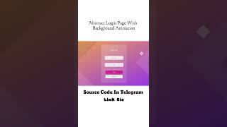 Abstract Login Page w/ Background Animation Html Css Javascript #coding #javascript #webdesign #web
