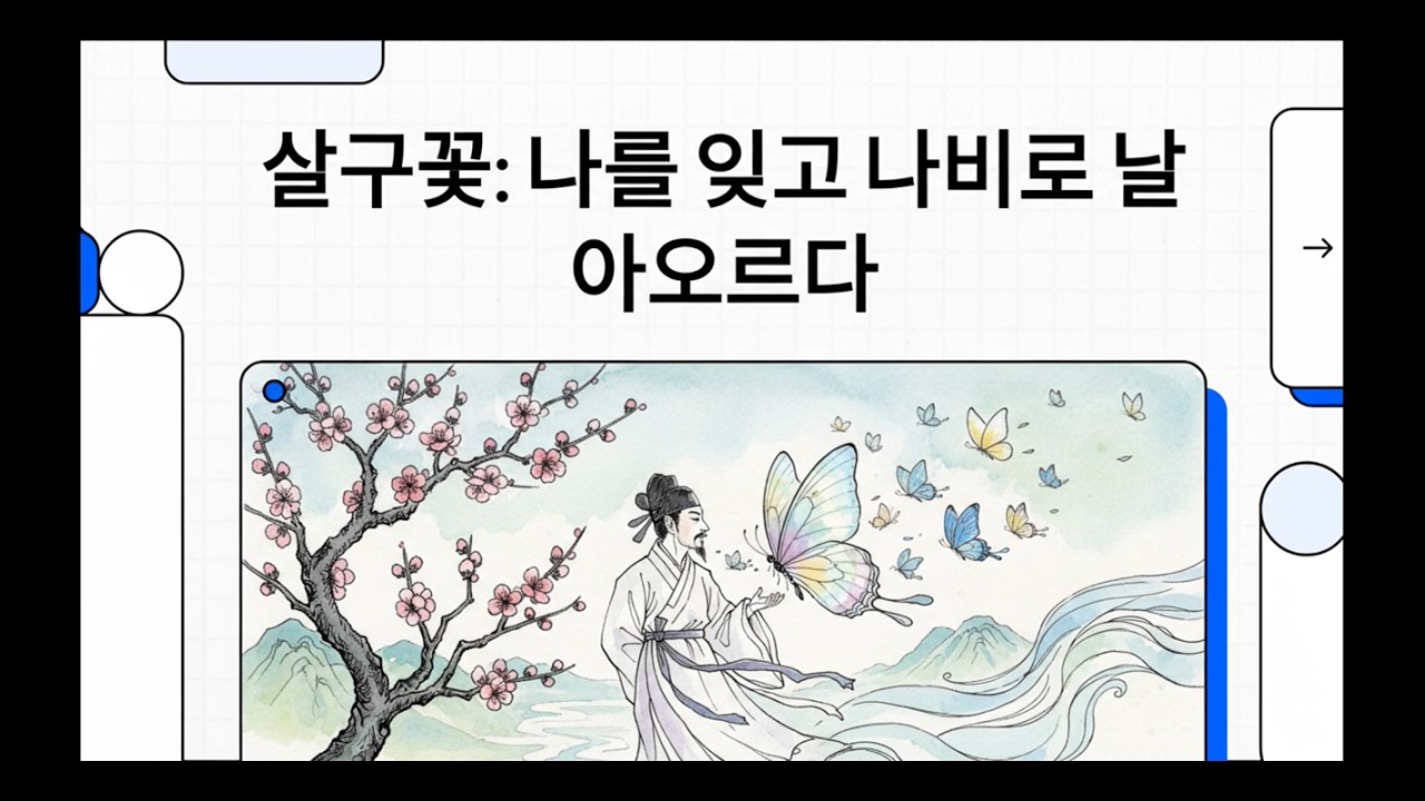 #살구나무꽃 #행화 #杏花 #최유청 나를 잊고 나비로 날아오르다