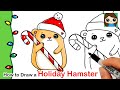 How to Draw a Holiday Hamster | Christmas Series #9