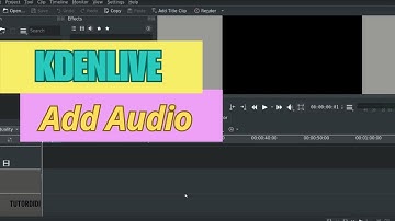 ADD AUDIO IN KDENLIVE - Kdenlive Tutorial #9