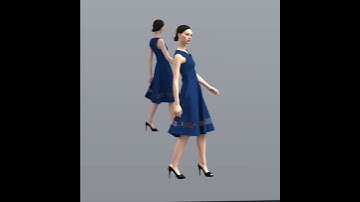 Mirror wall. Clo3d animation