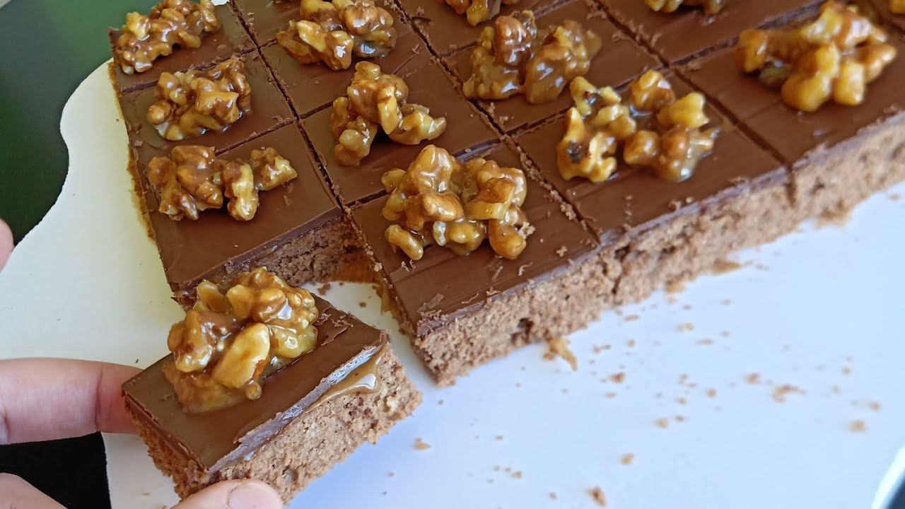مربعات الكاستال بالشوكولا غير ببياض البيض واش من بنة🤤معلكة واقتصادية وتوجد في نص ساعة🇩🇿
