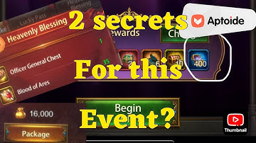 Evony- Two tips for this event before its over
