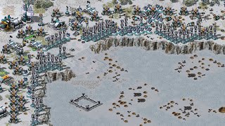 Red Alert 2 | Extra hard AI | Great Britain vs 7 random | Mayflower Freezes over Map