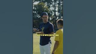 🤯 Savannah Banana player recognizes KJ?!?!?!? 🍌 #micdup #baseball #trickshots #fyp #viral #bts