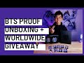 Bts proof album standard  deluxe edition unboxing  worldwide giveaway closed