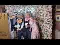 Selfie Photo Booth at Goodwood House with Flower Wall Backdrop