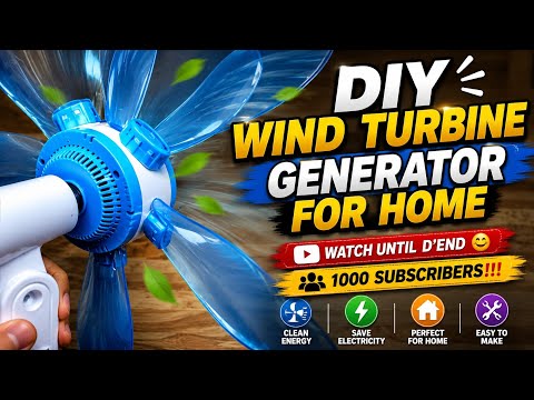 DIY WIND TURBINE GENERATOR FOR HOME