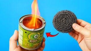 Mini Isıtma Sobası! Demir Köpük ve Teneke Kutulardan Sınırsız Enerji!