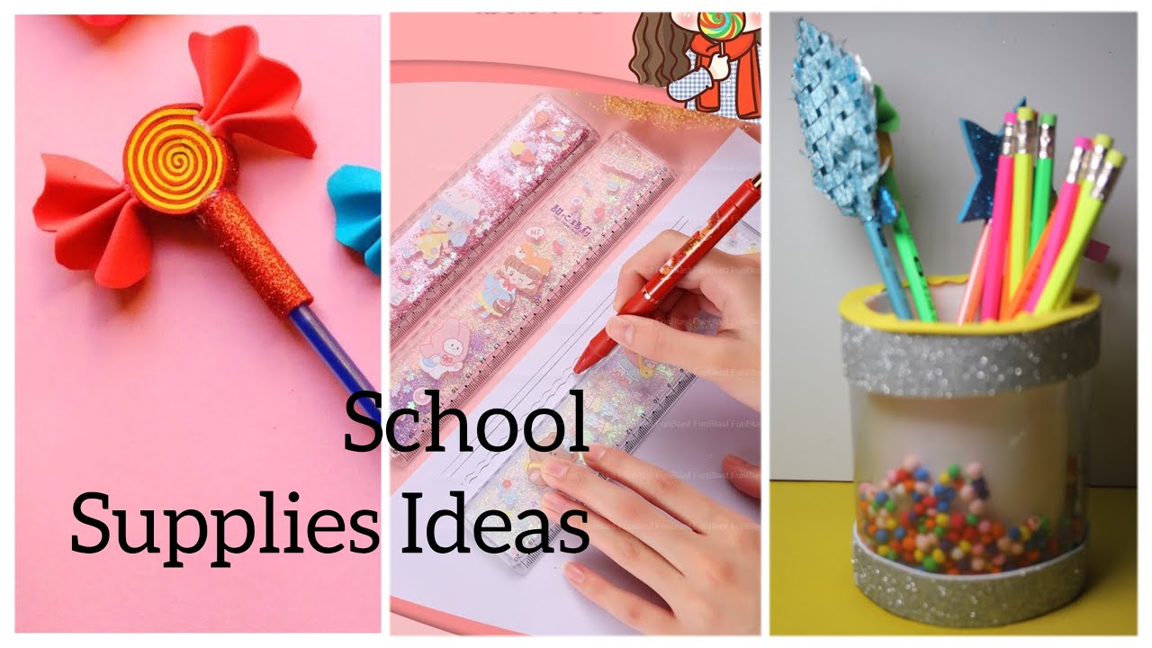 20 DIY PINK CRAFTS - PINK SCHOOL SUPPLIES - DECORATION and more… #pink 