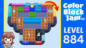 Color Block Jam Level 884 Solution Walkthrough
