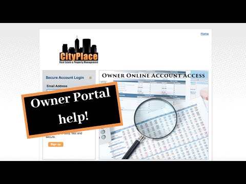 Owner Portal tutorial