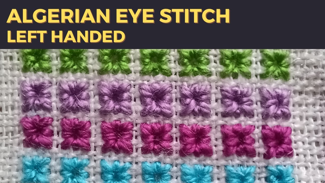 ALGERIAN EYE STITCH YouTube