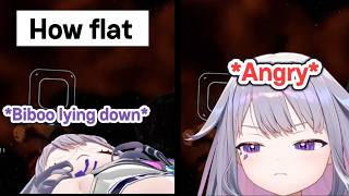 Biboo angry when a comment about her chest ruined her moment