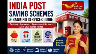 India Post Saving Schemes and Banking Services Guide//इंडिया पोस्ट बचत योजनाएं