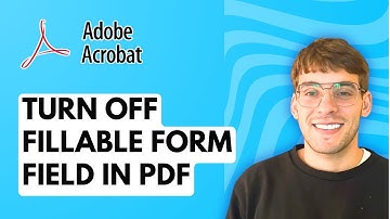 How to Turn Off Fillable Form Field in PDF Using Adobe Acrobat Pro [2025 Guide]