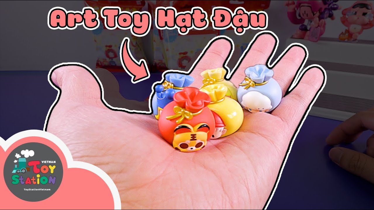 Lần đầu mở đồ chơi hạt đậu, Pop Bean, Art Toy Mix may mắn đầu năm ToyStation 845