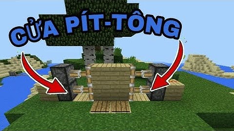 CÁCH LÀM CỬA TỰ ĐỘNG TRONG MINECRAFT PE