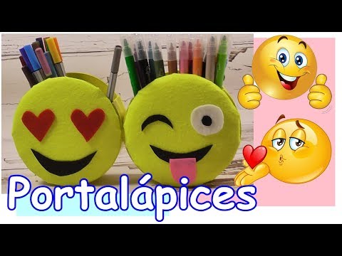 How to make an Emoji-Emoticons Pencil Holder with cardboard.