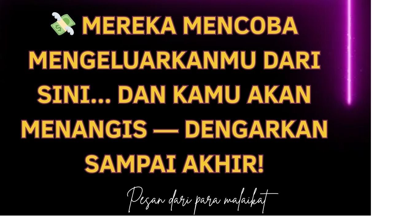 💸 Mereka mencoba mengeluarkanmu dari sini... dan kamu akan menangis — dengarkan sampai akhir!