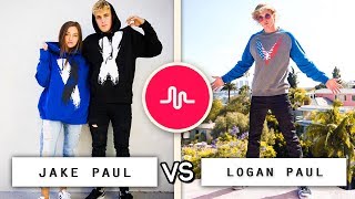 Jake Paul vs Logan Paul Musical.ly Battle / Who's the Best