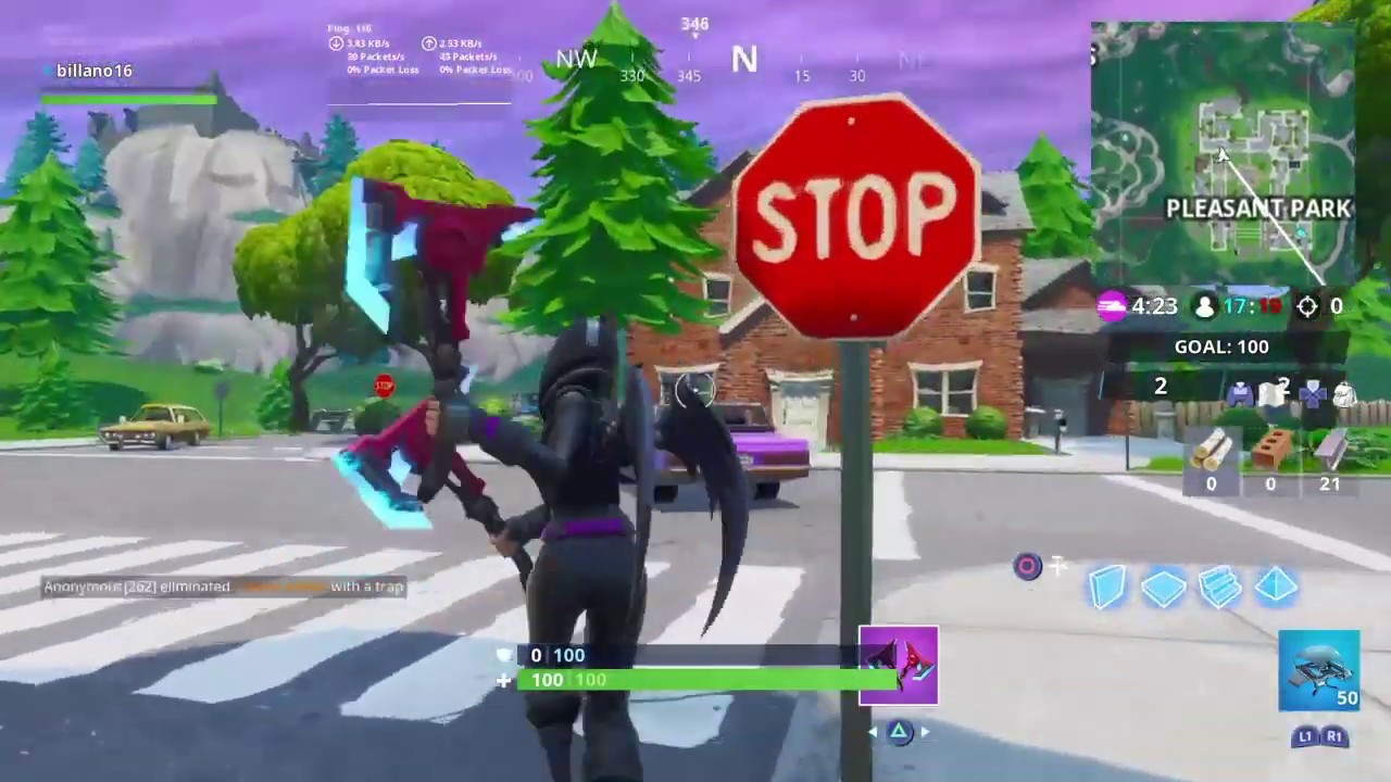 All 10 stop signs and hover board fortnite