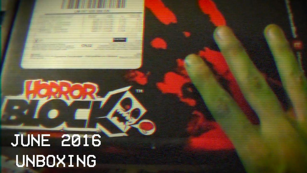 Ghoulash- Horror Block (June 2016) Unboxing!