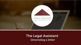 Generating a Letter