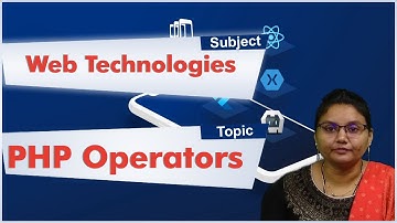 LEC42 | Web Technologies I PHP Operators   by Dr. N. Shirisha