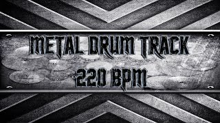 Extreme Metal Drum Track 220 BPM (HQ,HD)