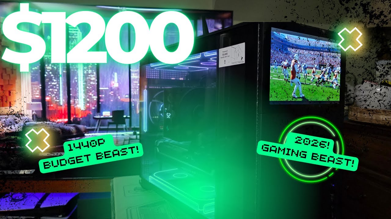 $1200 1440p Gaming PC Build 2026