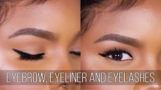 EYEBROW, EYELINER for Hooded Eyes and EYELASH Tutorial for Beginners | Ale Jay